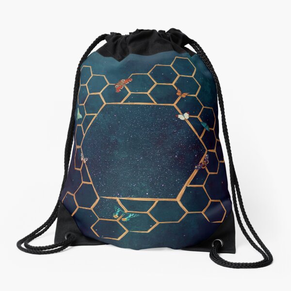 Butterfly invasion Drawstring Bag