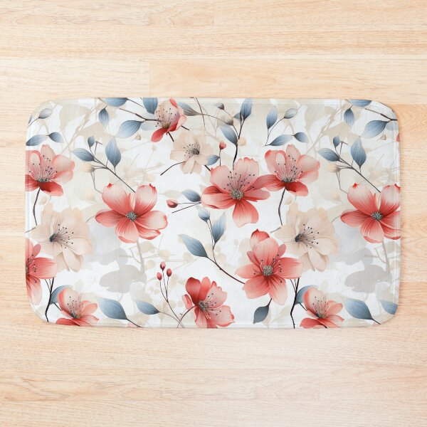 Item preview, Delicate Flowers Intertwining with Soft Leaves designed and sold by TheFrenchVegan.