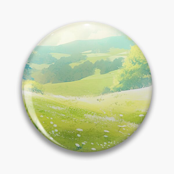 Item preview, Sunny Green Meadows designed and sold by TheThreePixels.