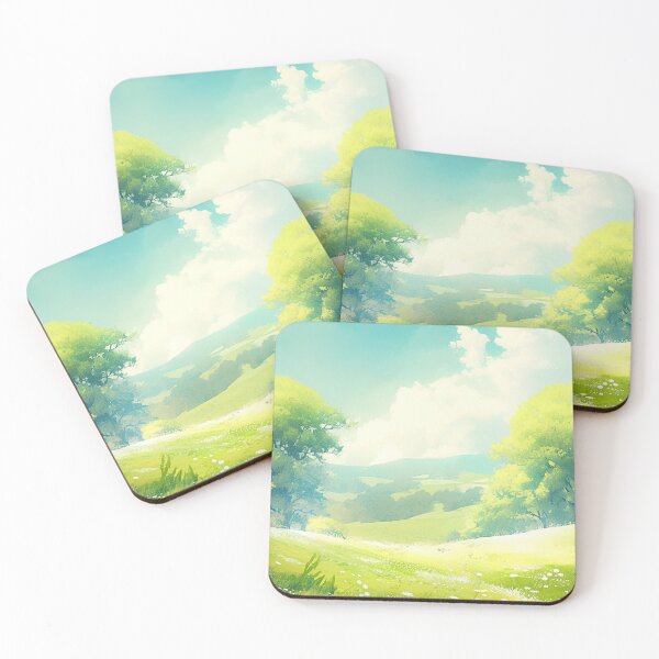 Item preview, Sunny Green Meadows designed and sold by TheThreePixels.