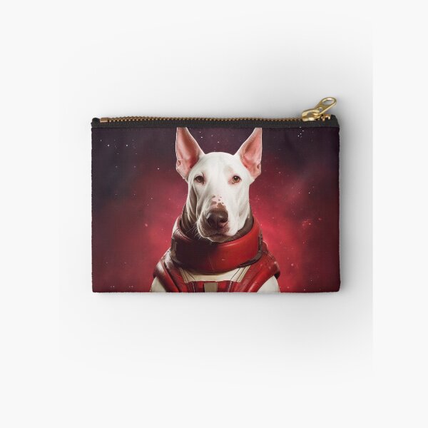 Item preview, portrait of a bull terrier dog in a spacesuit against the background of space designed and sold by JoBlack1.