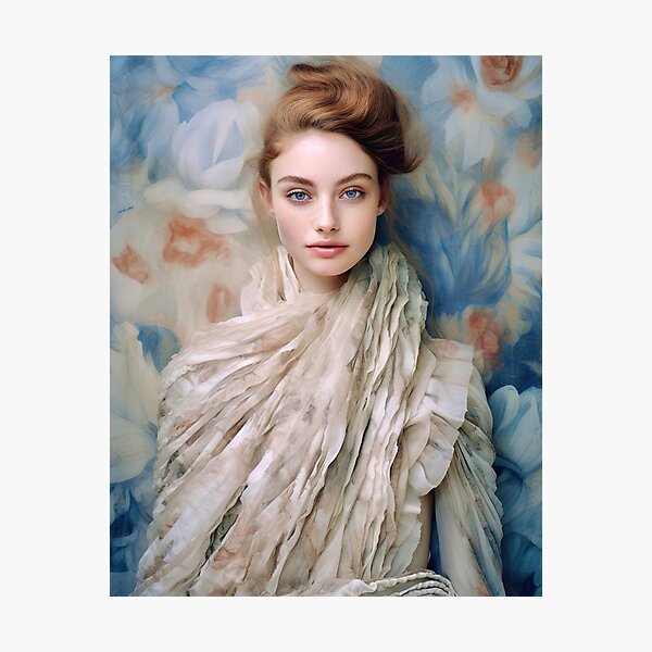 Item preview, Beautiful woman aesthetic portrait designed and sold by kosmicwoman.