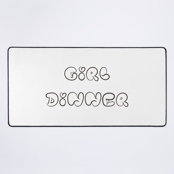 Item preview, Girl Dinner - text design designed and sold by EmeraldeaArt.