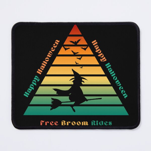 Item preview, Happy Halloween flying witch on broom designed and sold by Viking60North.
