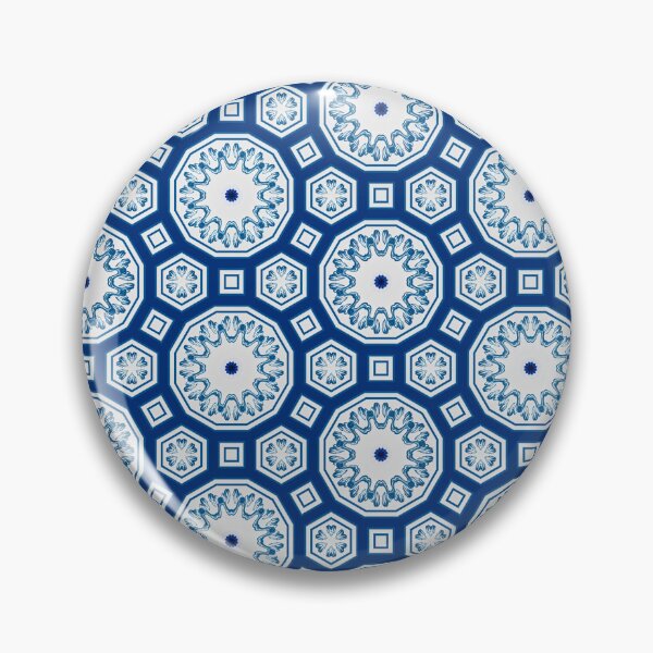 Item preview, Persian tiles,blue tiles,Moroccan,circles,geometric shapes  designed and sold by MariaMarinova.