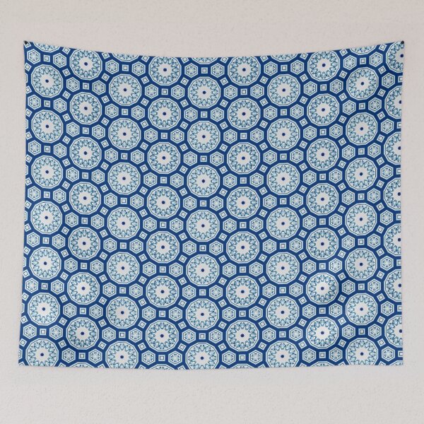 Item preview, Persian tiles,blue tiles,Moroccan,circles,geometric shapes  designed and sold by MariaMarinova.