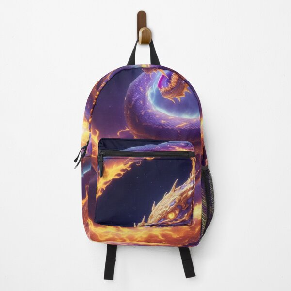 Item preview, Celestial Dance: A Radiant Serpent Amidst Cosmic Chaos designed and sold by RedArtG09.