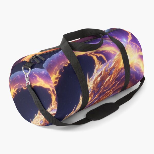 Item preview, Celestial Dance: A Radiant Serpent Amidst Cosmic Chaos designed and sold by RedArtG09.