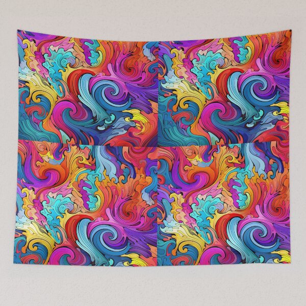 Item preview, Psychedelic pattern designed and sold by Beyond The Veil.
