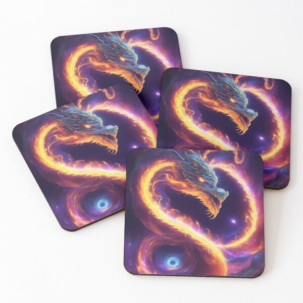 Item preview, Celestial Power Unleashed: The Radiant serpent in a Cosmic Maelstrom designed and sold by RedArtG09.
