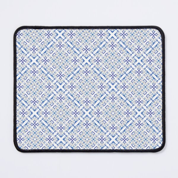 Item preview, Blue flowers laid like tiles designed and sold by alwaysforart.