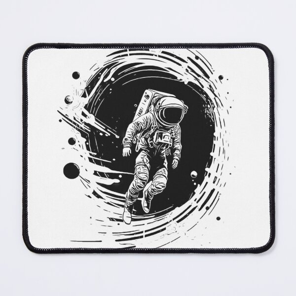 Item preview, Astronaut black hole moon outer space universe planets designed and sold by Tomioka-Art.