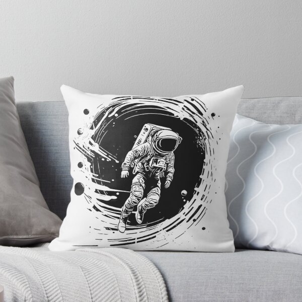 Item preview, Astronaut black hole moon outer space universe planets designed and sold by Tomioka-Art.