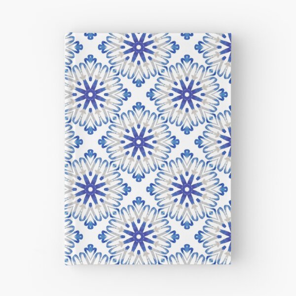 Item preview, Blue flowers laid like tiles designed and sold by alwaysforart.