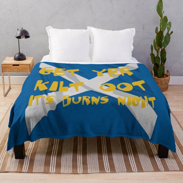 Item preview, Get Yer Kilt Oot Its Burns Night Text With Saltire designed and sold by taiche.