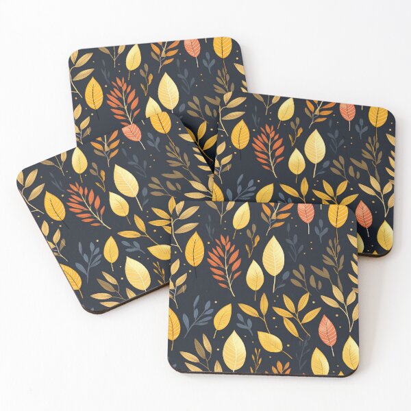 Item preview, Golden Imprints: Autumn Leaves with Warm Hues designed and sold by TheFrenchVegan.