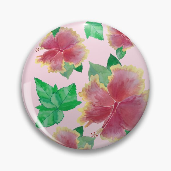 Item preview, Pink Tequila Sunrise Hibiscus Flower Pattern Pieretto designed and sold by Pieretto.