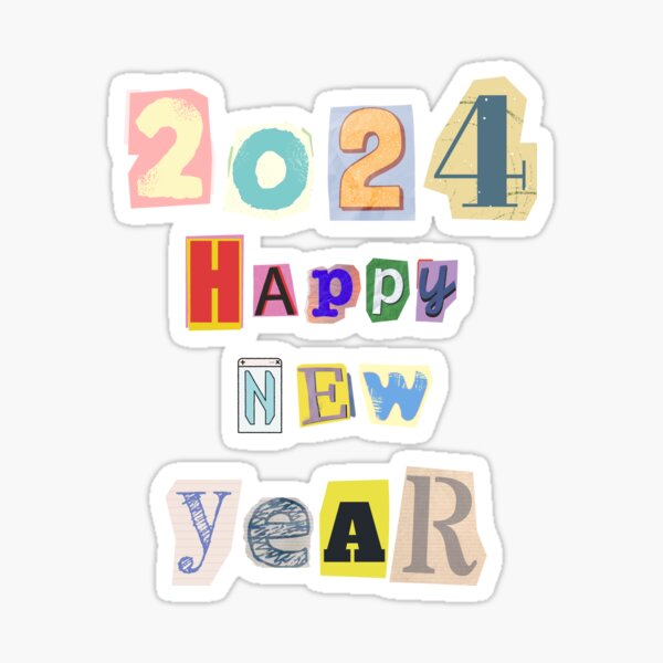 New Years Stickers, 2024 Stickers, Happy New Year Stickers, New Years Eve,  Holiday Stickers, Planner Stickers,new Year Celebration 