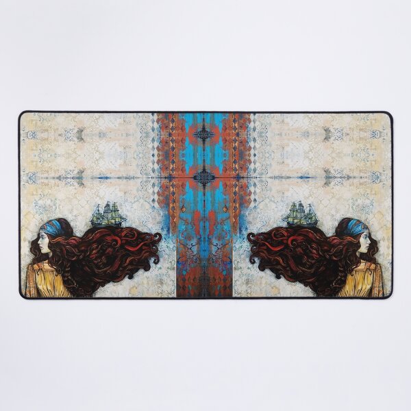 Item preview, A Ship on Her Hair - Surreal Art designed and sold by FanitsaArt.