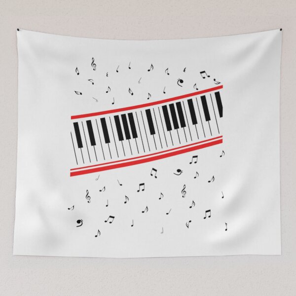 Item preview, Michael Jackson 80s Beat It Piano Keyboard Design   designed and sold by DrayvenHarber.