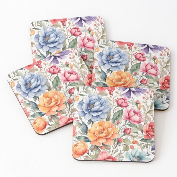 Item preview, Watercolor flowers seamless pattern  designed and sold by Jayjaynaenae.