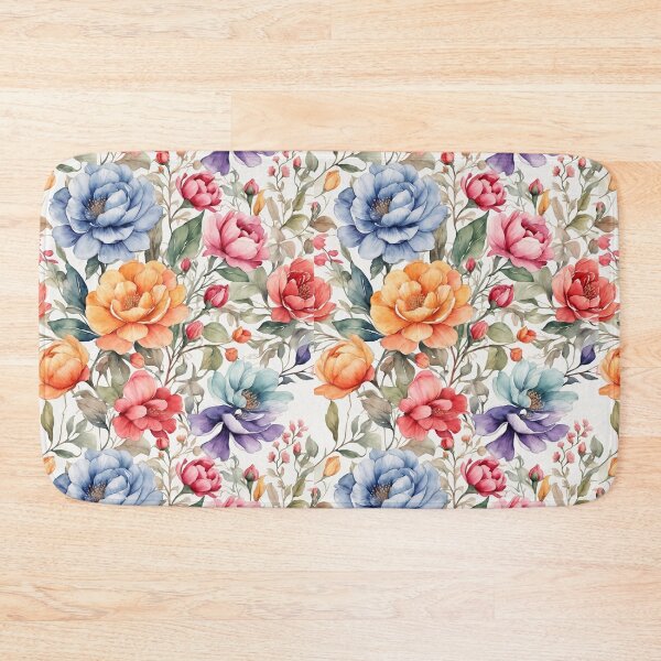 Item preview, Watercolor flowers seamless pattern  designed and sold by Jayjaynaenae.