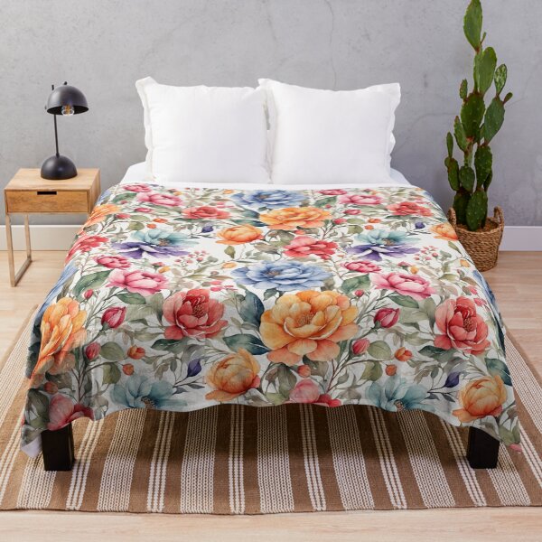 Item preview, Watercolor flowers seamless pattern designed and sold by Jayjaynaenae.