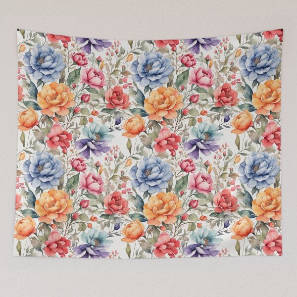 Item preview, Watercolor flowers seamless pattern  designed and sold by Jayjaynaenae.