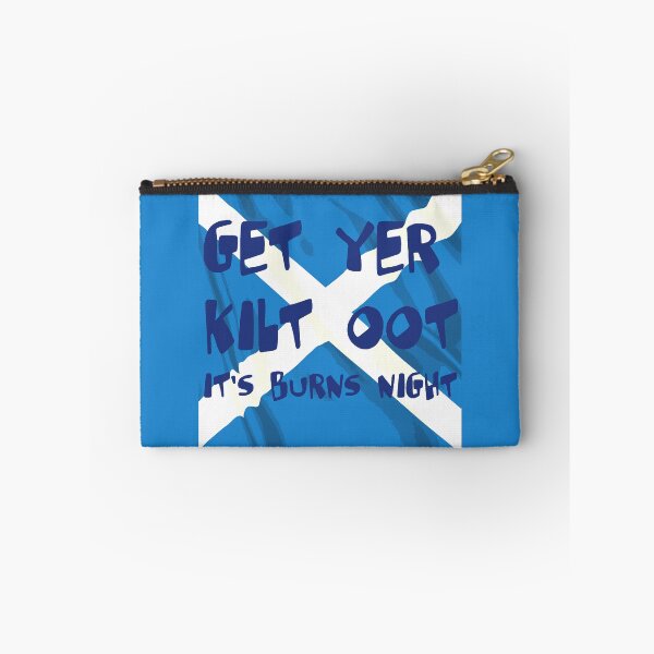 Item preview, Get Yer Kilt Oot Its Burns Night Blue Text With Saltire  designed and sold by taiche.