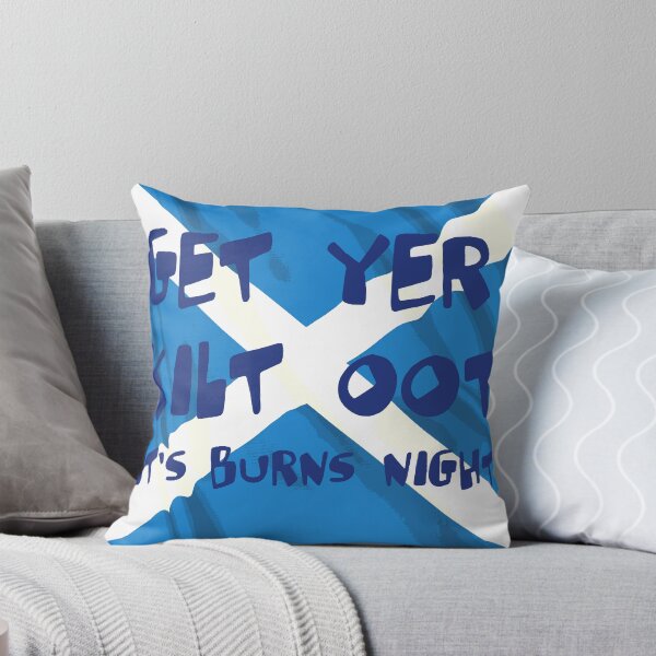 Item preview, Get Yer Kilt Oot Its Burns Night Blue Text With Saltire  designed and sold by taiche.