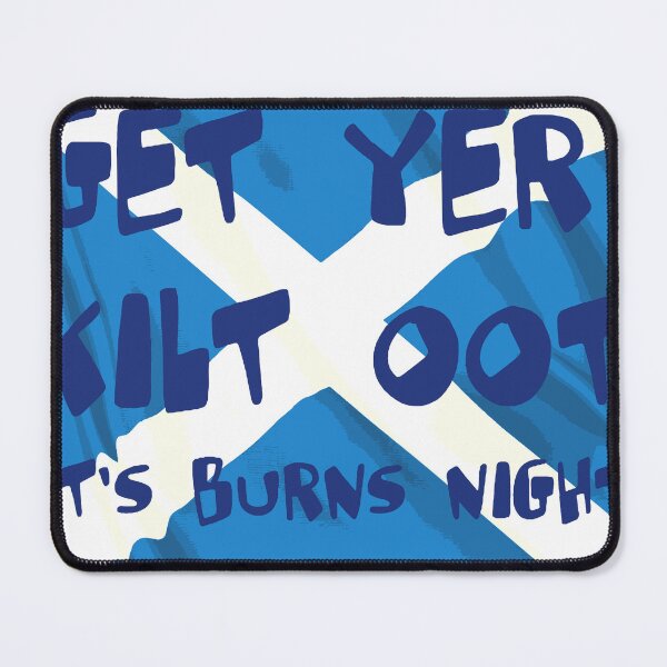 Item preview, Get Yer Kilt Oot Its Burns Night Blue Text With Saltire designed and sold by taiche.