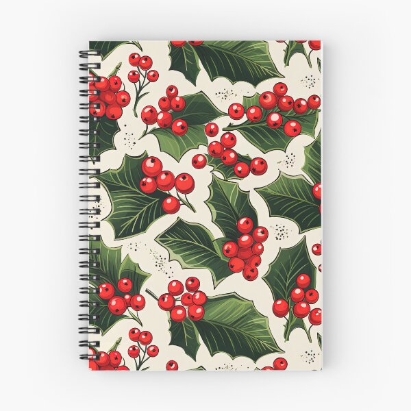 Item preview, Holly Berries Christmas pattern designed and sold by Inky-Spiration.
