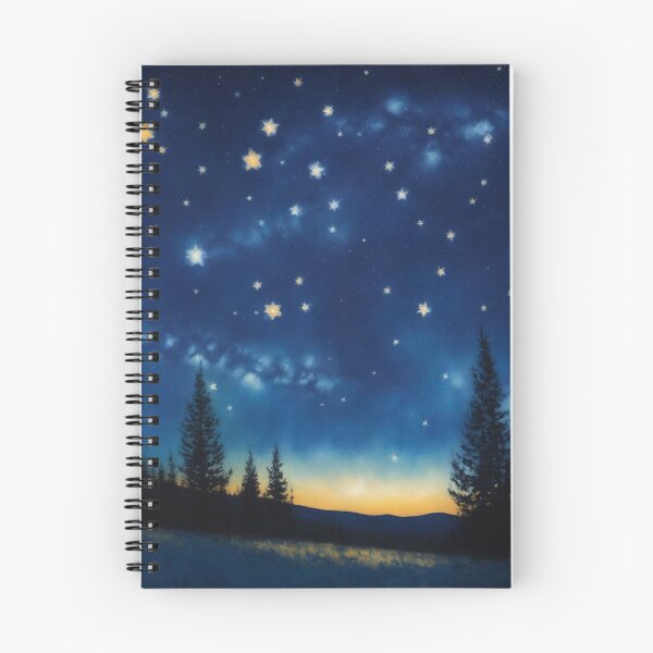 Item preview, Starry Dreams: Impressionistic Night Sky with Shooting Star designed and sold by RedArtG09.