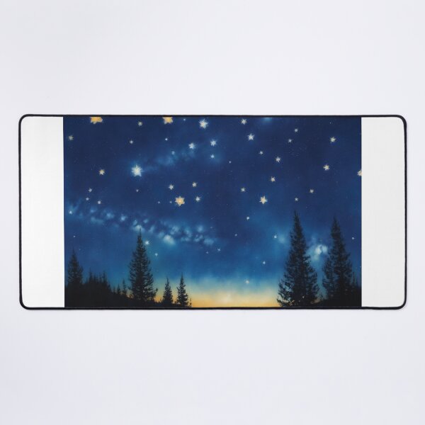 Item preview, Starry Dreams: Impressionistic Night Sky with Shooting Star designed and sold by RedArtG09.