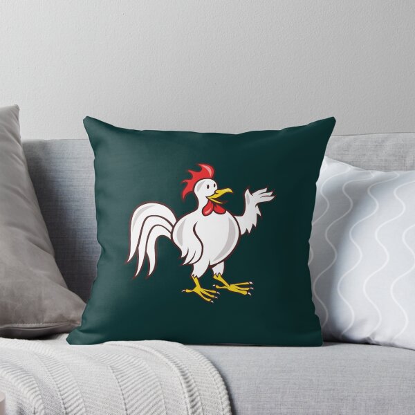 Item preview, Rooster Cockerel Waving Hello Cartoon designed and sold by ElianTromp.