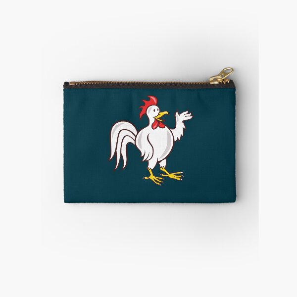 Item preview, Rooster Cockerel Waving Hello Cartoon designed and sold by ElianTromp.