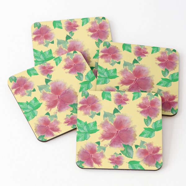 Item preview, Yellow Tequila Sunrise Hibiscus Flower Pattern Pieretto designed and sold by Pieretto.
