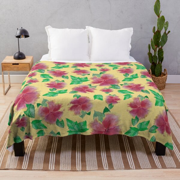 Item preview, Yellow Tequila Sunrise Hibiscus Flower Pattern Pieretto designed and sold by Pieretto.