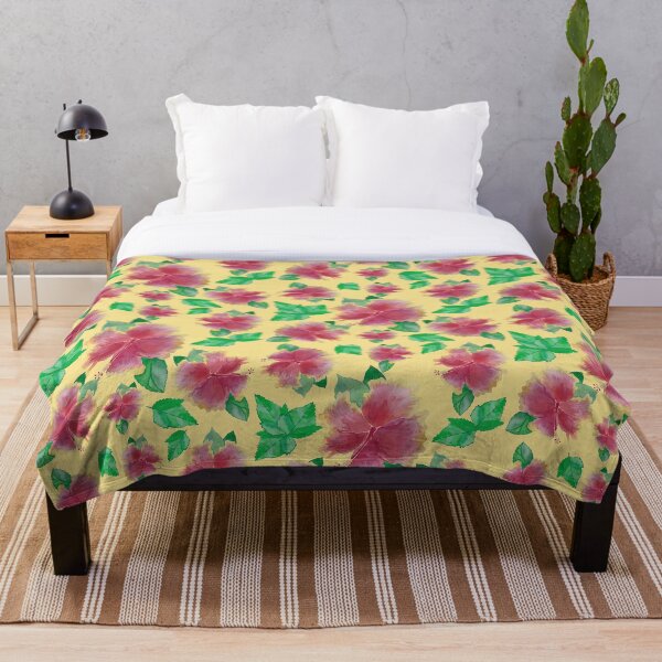 Item preview, Yellow Tequila Sunrise Hibiscus Flower Pattern Pieretto designed and sold by Pieretto.