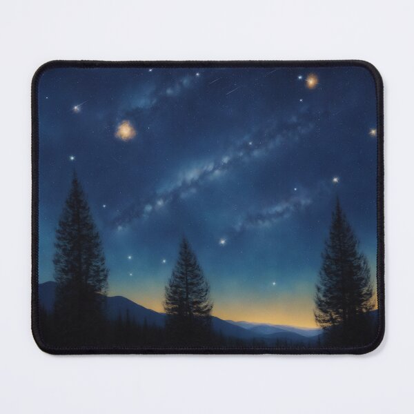Item preview, Night's Whispers: Stylized Starry Sky with a Shooting Star designed and sold by RedArtG09.
