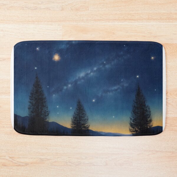 Item preview, Night's Whispers: Stylized Starry Sky with a Shooting Star designed and sold by RedArtG09.