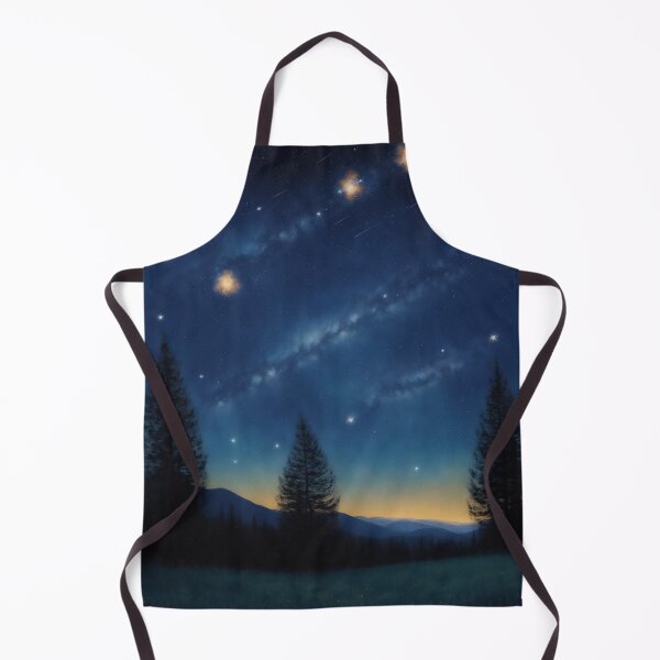 Item preview, Night's Whispers: Stylized Starry Sky with a Shooting Star designed and sold by RedArtG09.