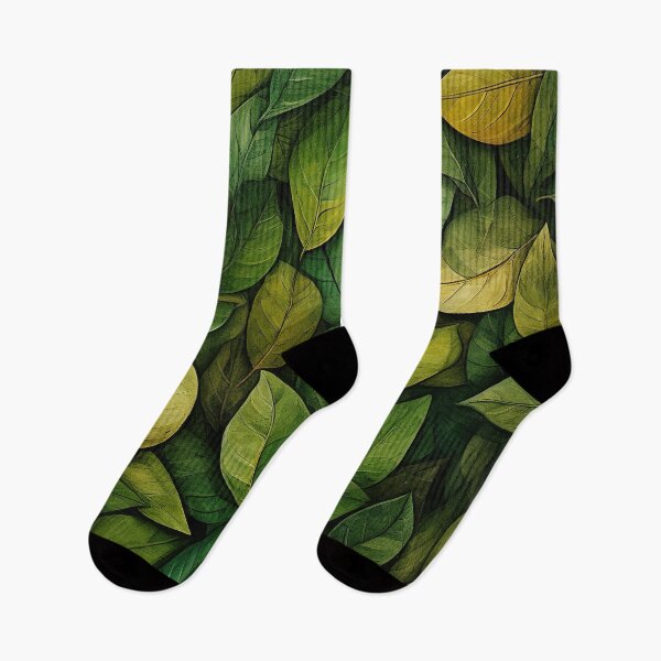 Item preview, Green Leaves Pattern designed and sold by Yannick Steyaert.