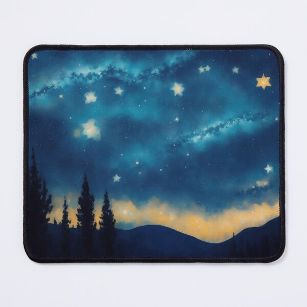 Item preview, Celestial Journey: Painting of a Shooting Star in the Starlit Sky designed and sold by RedArtG09.