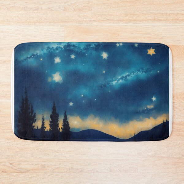 Item preview, Celestial Journey: Painting of a Shooting Star in the Starlit Sky designed and sold by RedArtG09.