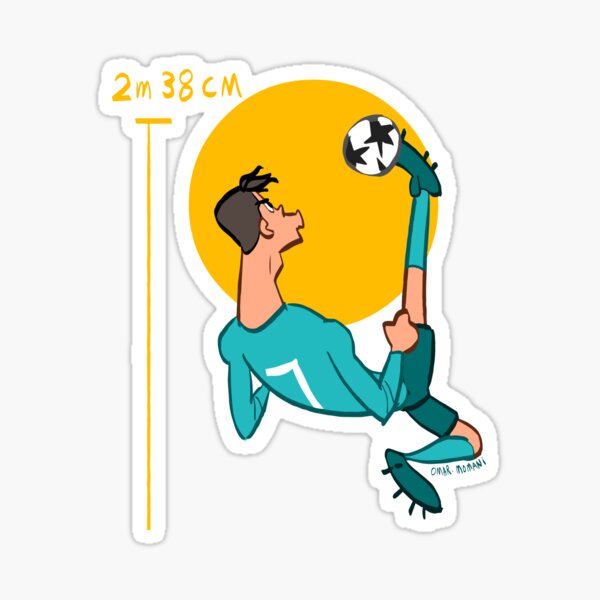 Cristiano Ronaldo double kick for Real Madrid Sticker