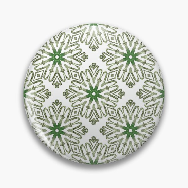 Item preview, Green flowers laid like tiles designed and sold by alwaysforart.