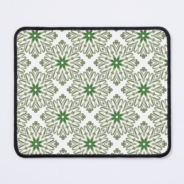Item preview, Green flowers laid like tiles designed and sold by alwaysforart.