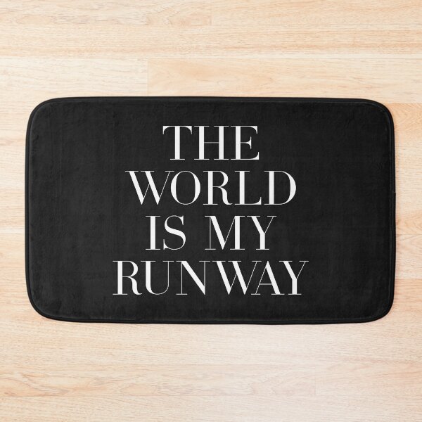 Item preview, The world is my runway designed and sold by Paigaam.