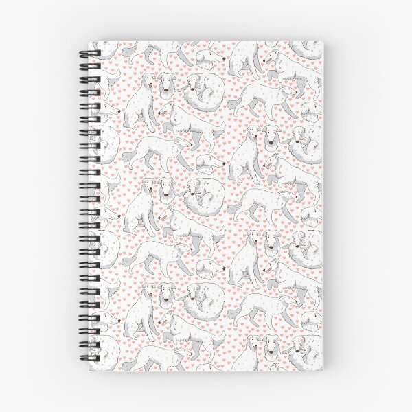 Item preview, Cute white Borzoi dog pattern  designed and sold by Yaragold.